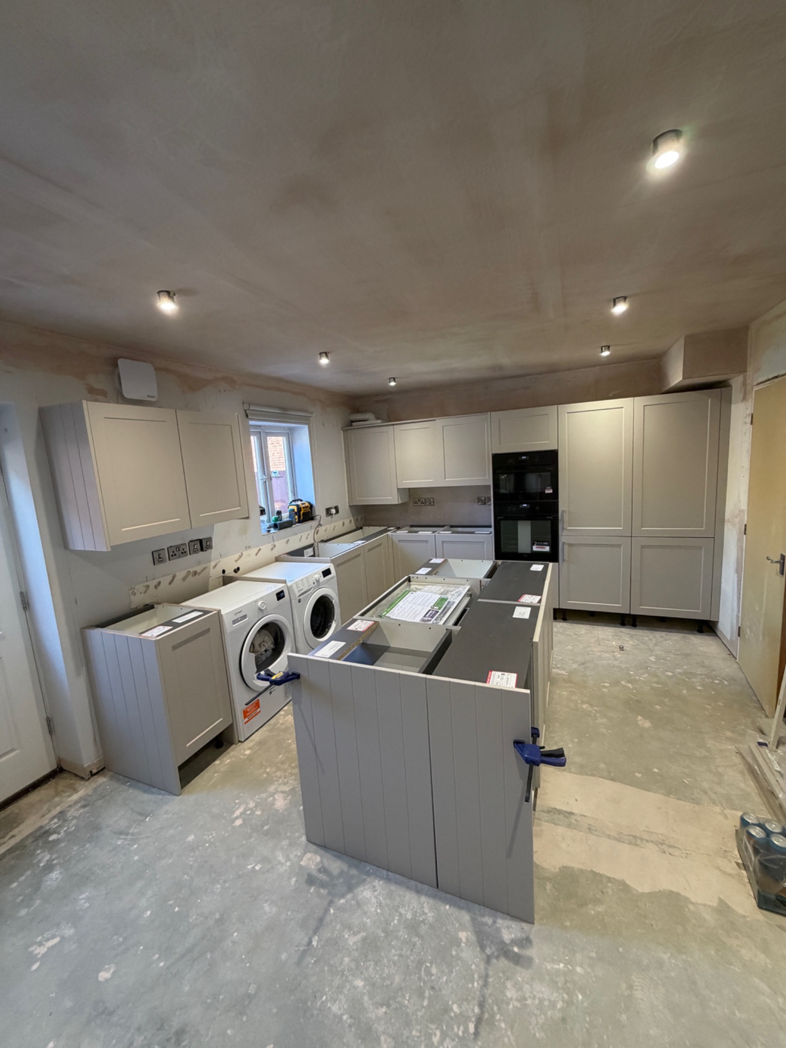 Kitchen installation progress