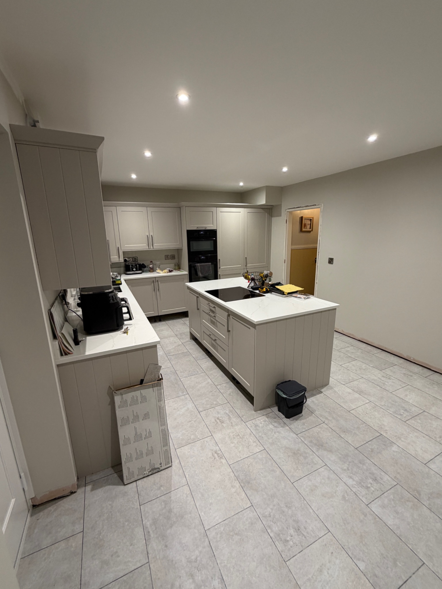 Completed modern kitchen